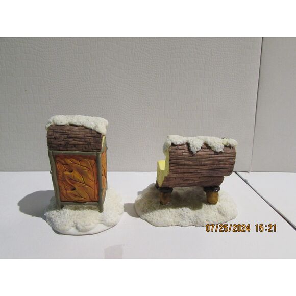 CHARMING TAILS SILVESTRI FIGURINES MAIL BOX & BENCH CHRISTMAS CHARMING TAILS - Picture 3 of 6